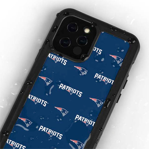 NFL New England Patriots Blitz Series iPhone 12 Pro Max Waterproof Case