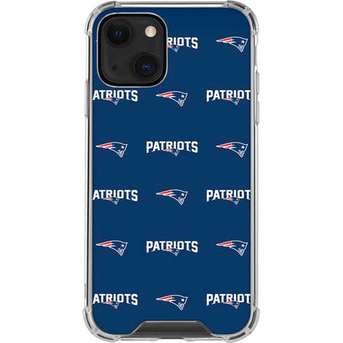 NFL New England Patriots Blitz Series iPhone 13 Mini Clear Case