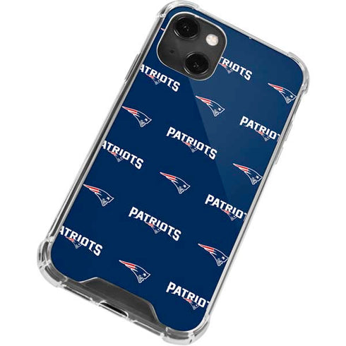 NFL New England Patriots Blitz Series iPhone 14 Plus Clear Case