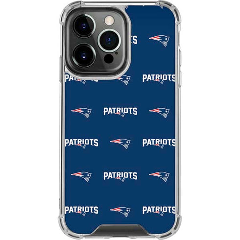 NFL New England Patriots Blitz Series iPhone 14 Pro Clear Case