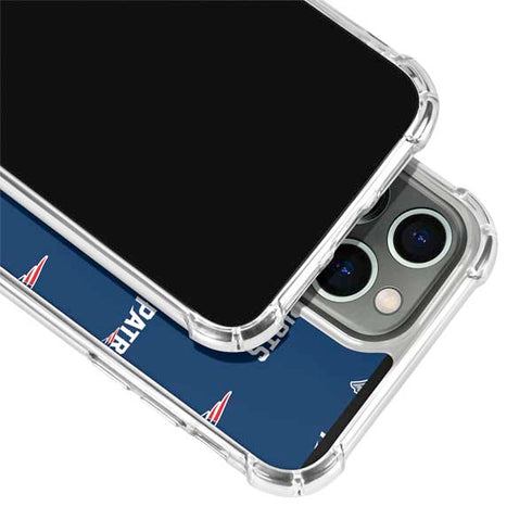 NFL New England Patriots Blitz Series iPhone 14 Pro Clear Case