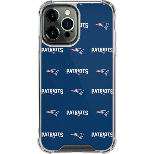 NFL New England Patriots Blitz Series iPhone 14 Pro Max Clear Case