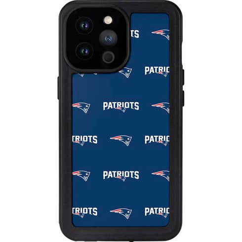 NFL New England Patriots Blitz Series iPhone 14 Pro Max Waterproof Case