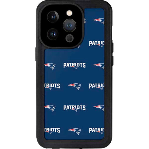 NFL New England Patriots Blitz Series iPhone 14 Pro Waterproof Case