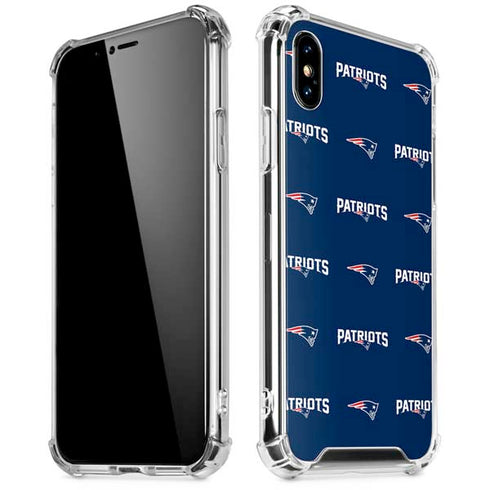 NFL New England Patriots Blitz Series iPhone XS Max Clear Case