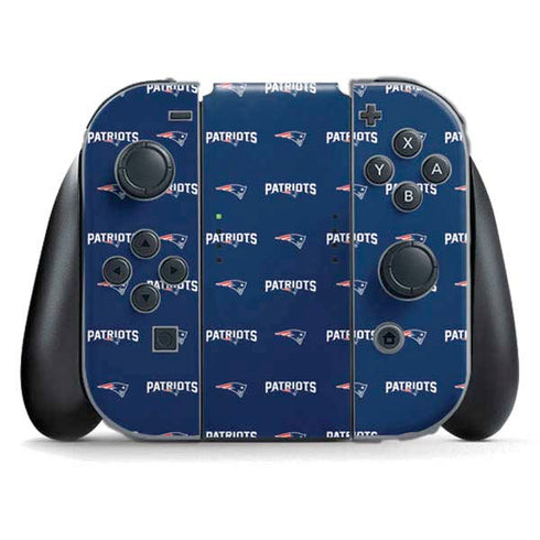 NFL New England Patriots Blitz Series Nintendo Switch (2017-2021) Joy-Con Controller Skin