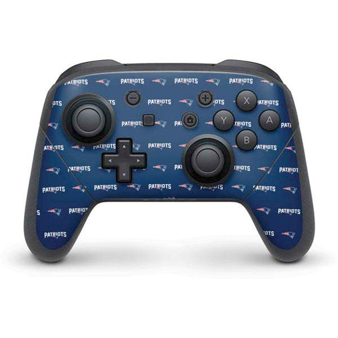 NFL New England Patriots Blitz Series Nintendo Switch Pro Controller Skin