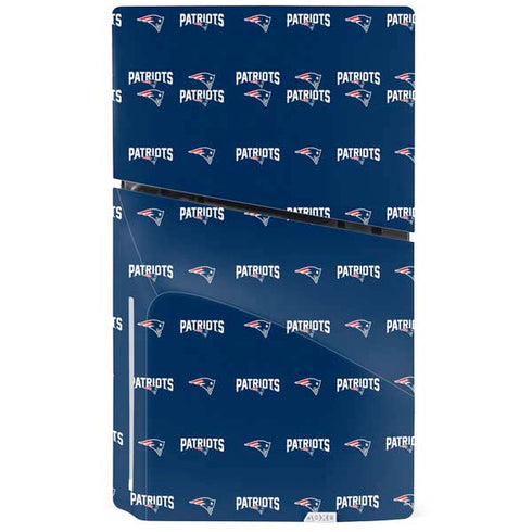 NFL New England Patriots Blitz Series PS5 Slim Disk Console Skin