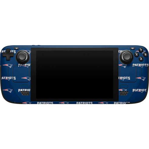 NFL New England Patriots Blitz Series Steam Deck Handheld Gaming Computer Skin