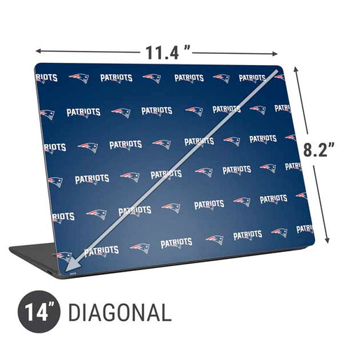 NFL New England Patriots Blitz Series Universal Laptop 14in (11.4 x 8.2in) Skin