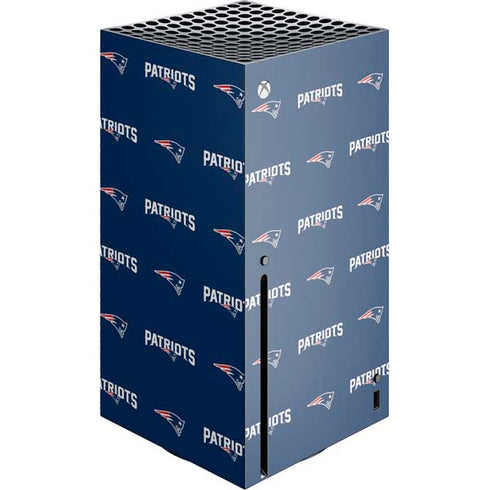 NFL New England Patriots Blitz Series Xbox Series X Console Skin