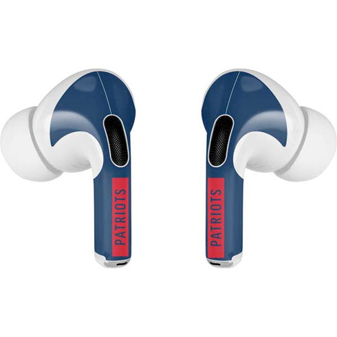 NFL New England Patriots Blue Performance Series AirPods Pro 2nd Gen Skin