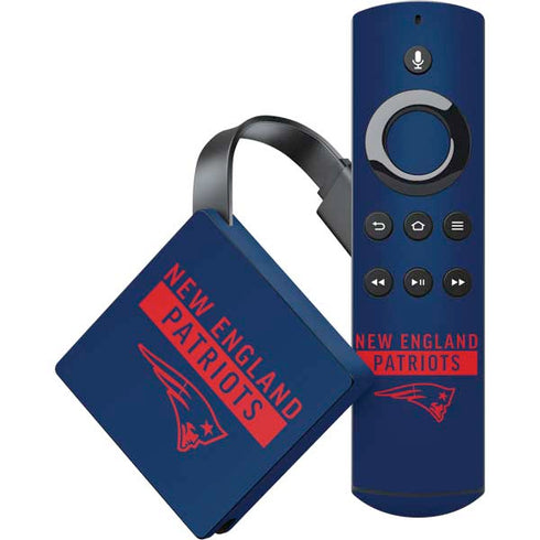 NFL New England Patriots Blue Performance Series Amazon Fire TV Skin