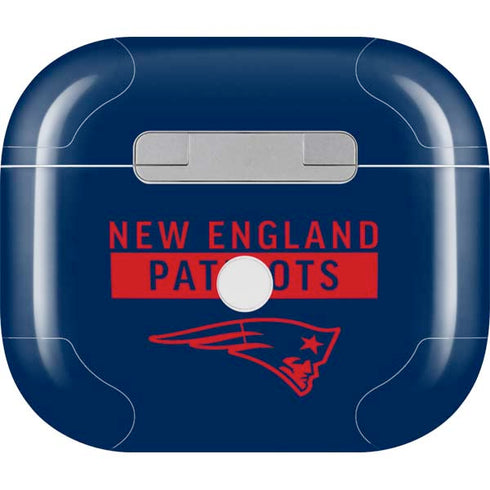 NFL New England Patriots Blue Performance Series Apple AirPods (3rd Gen 2021) Skin