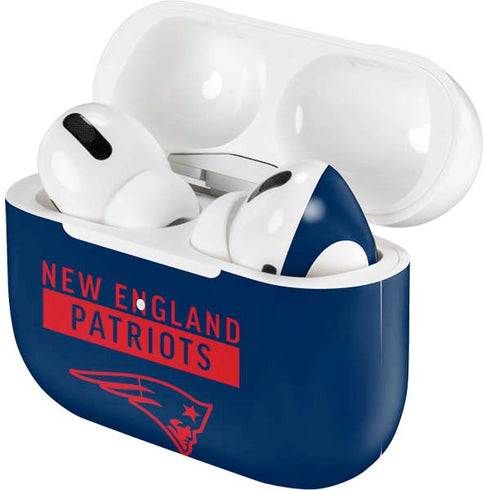 NFL New England Patriots Blue Performance Series Apple AirPods Pro Skin