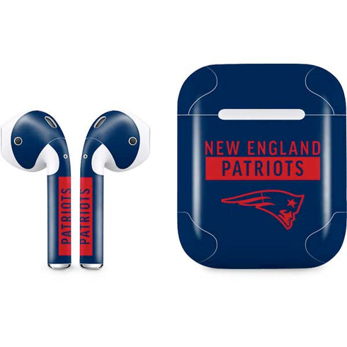 NFL New England Patriots Blue Performance Series Apple AirPods Skin
