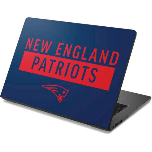 NFL New England Patriots Blue Performance Series Dell Chromebook Skin