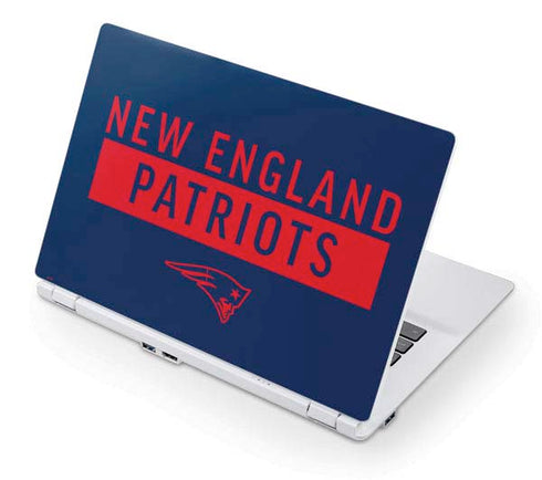 NFL New England Patriots Blue Performance Series Acer Chromebook Skin