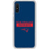NFL New England Patriots Blue Performance Series Galaxy A10e Clear Case