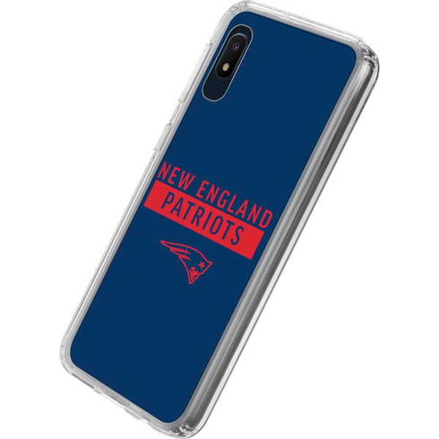NFL New England Patriots Blue Performance Series Galaxy A10e Clear Case