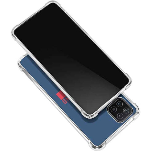 NFL New England Patriots Blue Performance Series Galaxy A12 Clear Case