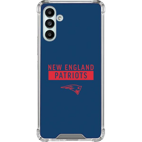 NFL New England Patriots Blue Performance Series Galaxy A13 5G Clear Case