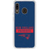 NFL New England Patriots Blue Performance Series Galaxy A20 Clear Case