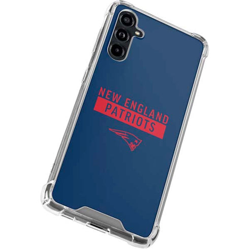 NFL New England Patriots Blue Performance Series Galaxy A54 5G Clear Case