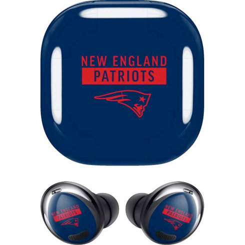 NFL New England Patriots Blue Performance Series Galaxy Buds Pro Skin