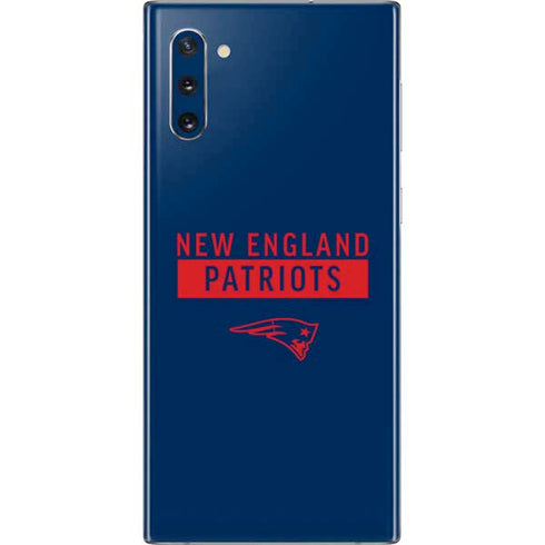 NFL New England Patriots Blue Performance Series Galaxy Note 10 Skin