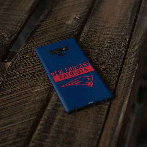 NFL New England Patriots Blue Performance Series Galaxy Note 9 Skin