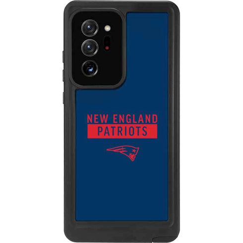 NFL New England Patriots Blue Performance Series Galaxy Note20 Ultra 5G Waterproof Case