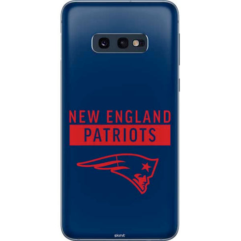 NFL New England Patriots Blue Performance Series Galaxy S10e Skin