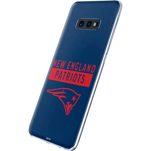 NFL New England Patriots Blue Performance Series Galaxy S10e Skin
