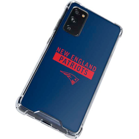 NFL New England Patriots Blue Performance Series Galaxy S20 FE Clear Case