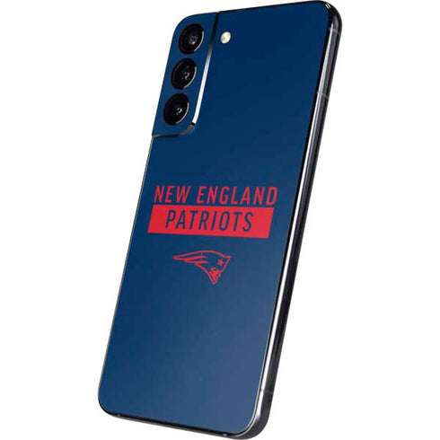 NFL New England Patriots Blue Performance Series Galaxy S22 Plus Skin