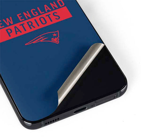 NFL New England Patriots Blue Performance Series Galaxy S22 Plus Skin