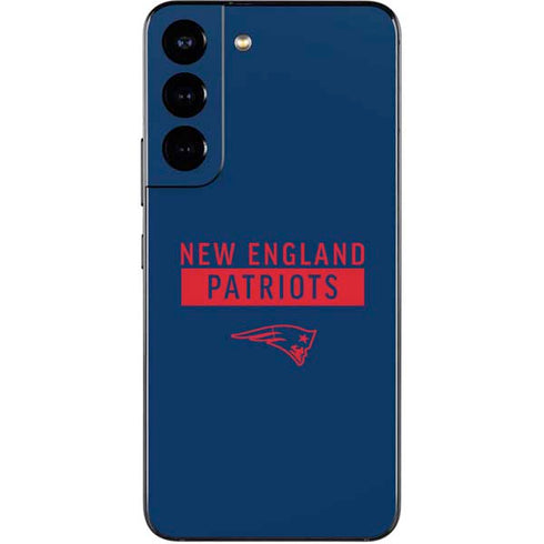 NFL New England Patriots Blue Performance Series Galaxy S22 Skin