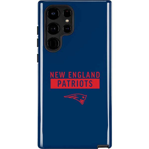 NFL New England Patriots Blue Performance Series Galaxy S22 Ultra Pro Case