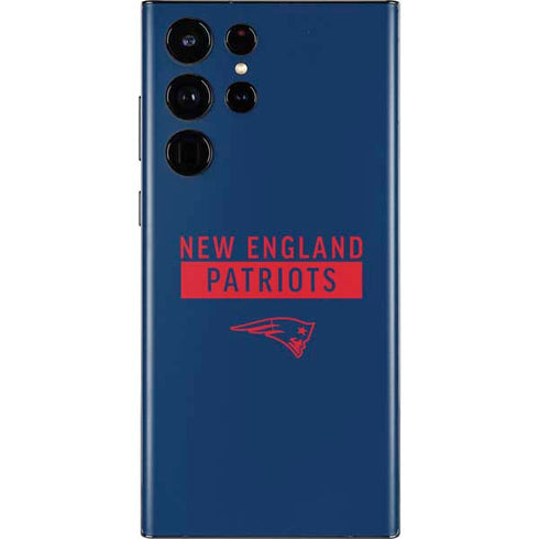 NFL New England Patriots Blue Performance Series Galaxy S22 Ultra Skin