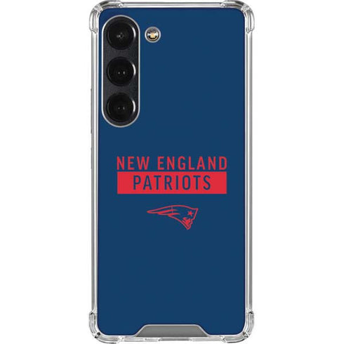 NFL New England Patriots Blue Performance Series Galaxy S23 Clear Case
