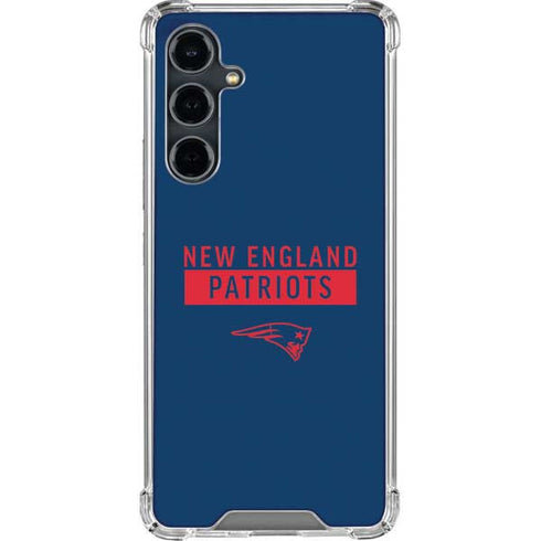 NFL New England Patriots Blue Performance Series Galaxy S23 FE Clear Case