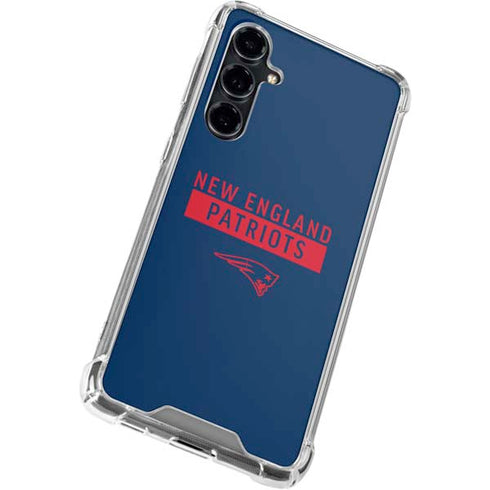 NFL New England Patriots Blue Performance Series Galaxy S23 FE Clear Case