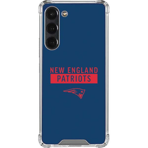 NFL New England Patriots Blue Performance Series Galaxy S23 Plus Clear Case