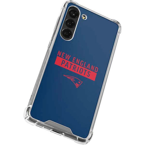NFL New England Patriots Blue Performance Series Galaxy S23 Plus Clear Case