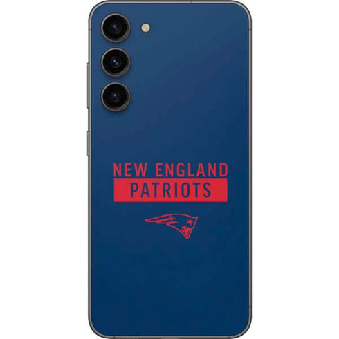 NFL New England Patriots Blue Performance Series Galaxy S23 Plus Skin