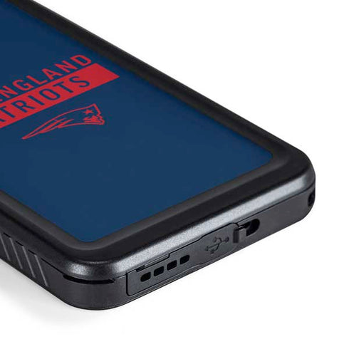 NFL New England Patriots Blue Performance Series Galaxy S23 Plus Waterproof Case