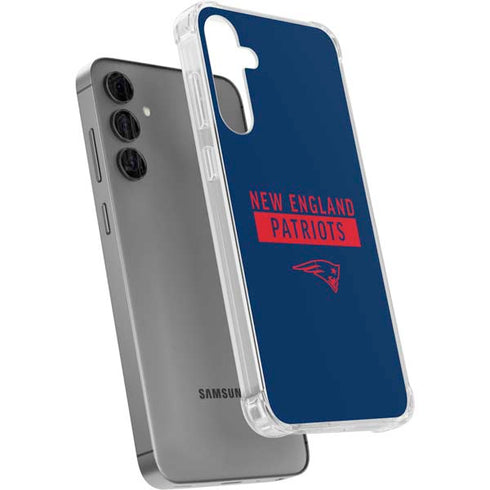 NFL New England Patriots Blue Performance Series Galaxy S24 Plus Clear Case