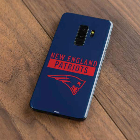 NFL New England Patriots Blue Performance Series Galaxy S9 Plus Skin
