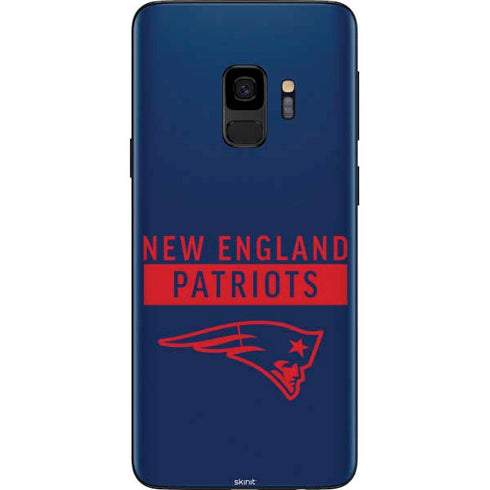 NFL New England Patriots Blue Performance Series Galaxy S9 Skin